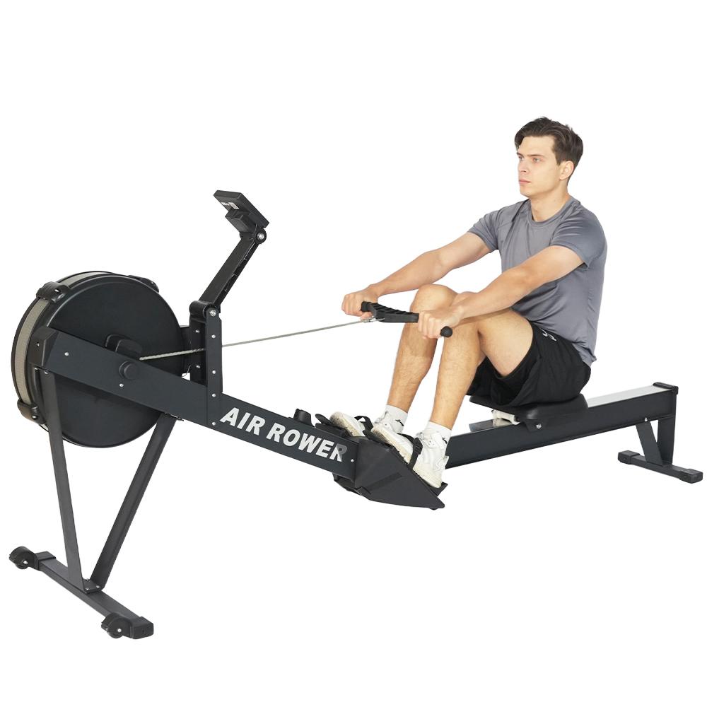 Home Gym Resistance Machine - เครื่องกรรเชียงบกแบบพับได้ ทนทาน โครงสร้างเหล็ก พร้อมระบบต้านแรงด้วยอากาศ สำหรับออกกำลังกายที่บ้านและยิมเชิงพาณิชย์