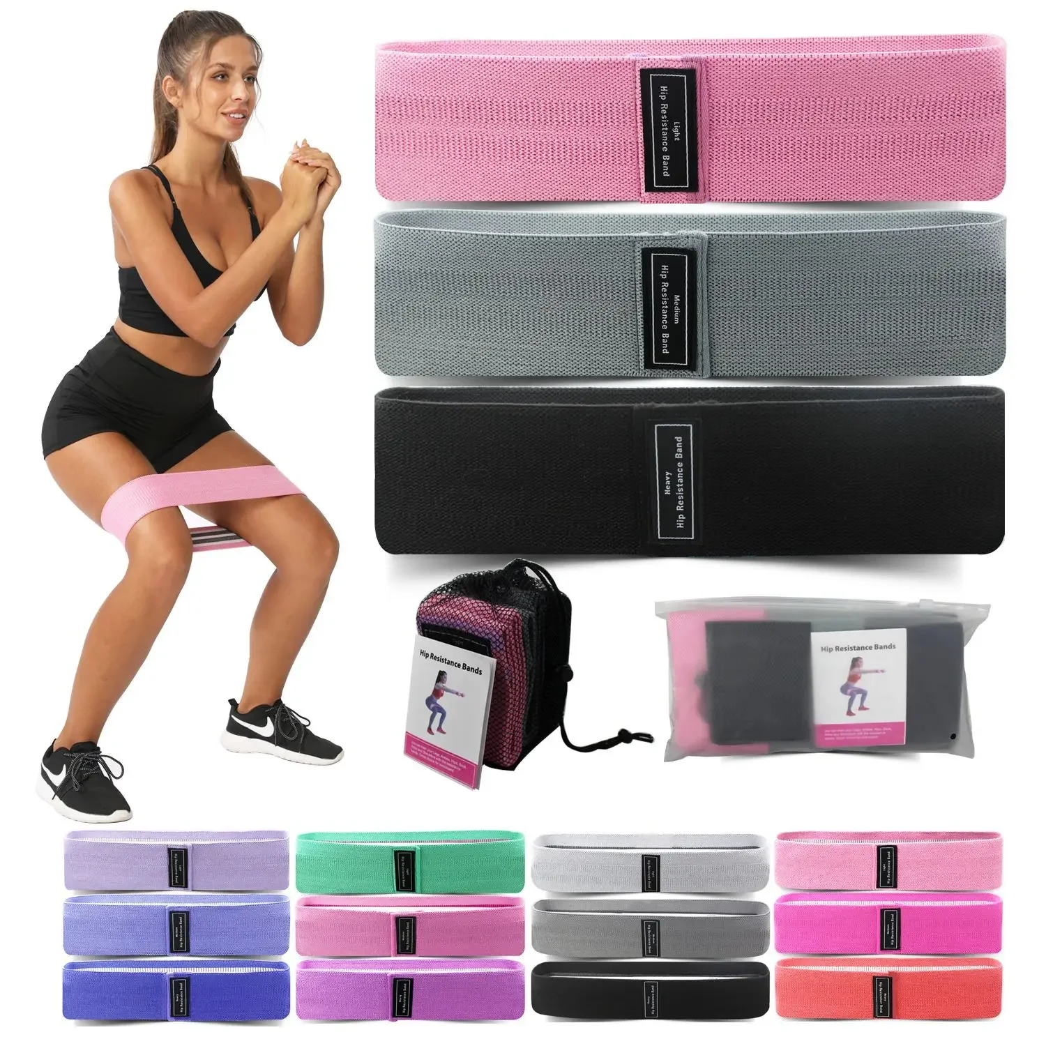 Home Gym Organization - 1/2/3PCS แถบยืดหยุ่นฟิตเนสความต้านทานโยคะพิลาทิสสะโพกวงกลม Expander Bands GYM การฝึกอบรมอุปกรณ์ออกกําลังกายหน้าแรก