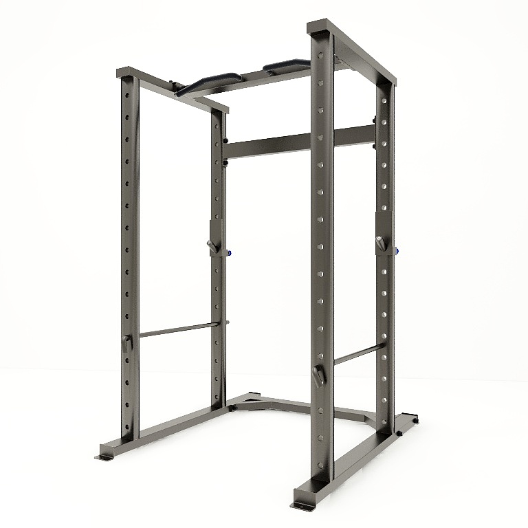 Home Gym Gym Equipment - โครงเหล็กยกน้ำหนักและแร็คสควอทสำหรับการฝึกความแข็งแรงทั่วร่างกาย อุปกรณ์สำหรับยิมที่บ้านและฟิตเนสเชิงพาณิชย์ 1
