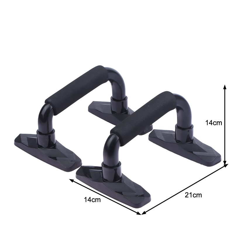Push Up Stand Bar - △ แท่นวิดพื้น 2 ชิ้น พร้อมที่จับโฟมกันลื่น อุปกรณ์ออกกำลังกายสำหรับฝึกความแข็งแรงของกล้ามเนื้อหน้าอก