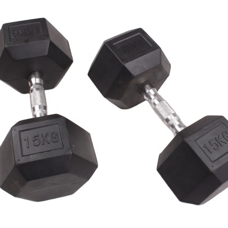 ดัมเบลหุ้มยางรูปหกเหลี่ยมแบบให - Hex Dumbbell Set บทวิจารณ์และราคา