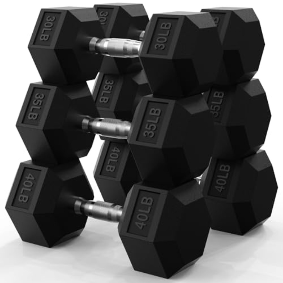ชุดดัมเบลหกเหลี่ยม 45-550 ปอนด - Hex Dumbbell Set บทวิจารณ์และราคา