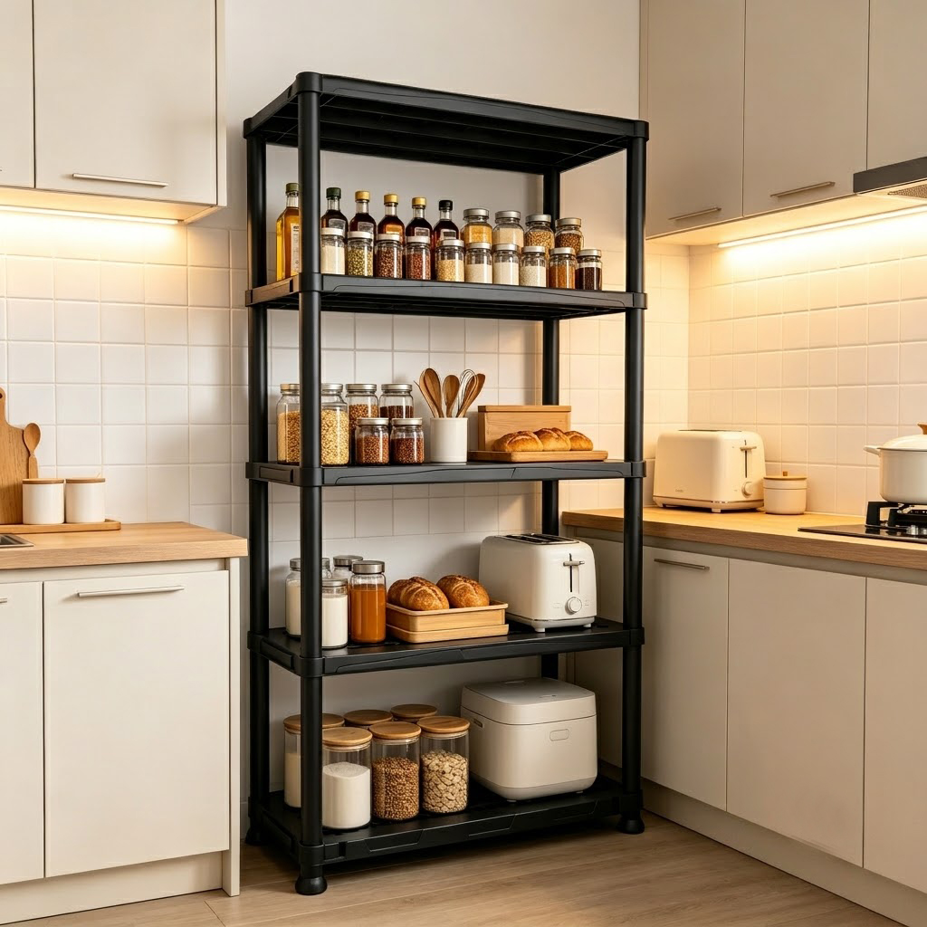 ชั้นวางของพลาสติก 4 และ 5 ชั้น - Home Gym Organization บทวิจารณ์และราคา
