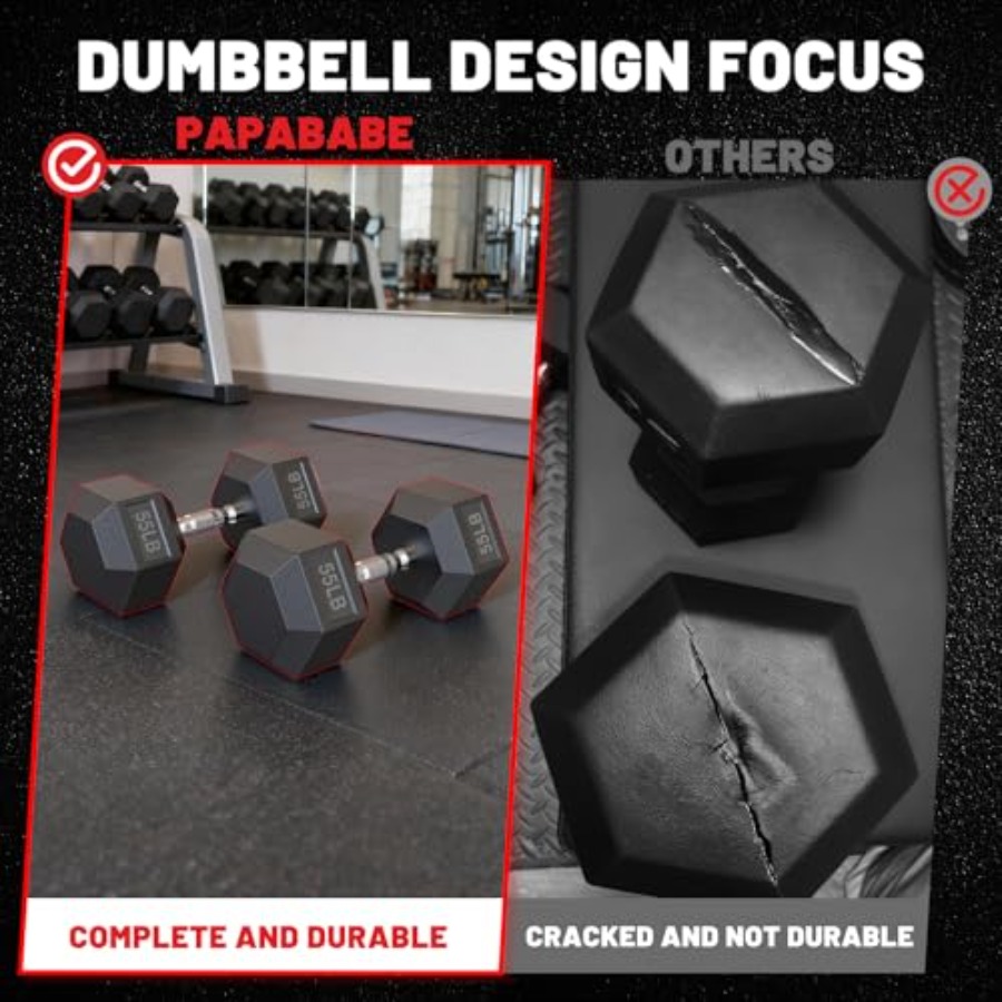 ชุดดัมเบลหกเหลี่ยมพร้อมชั้นวาง - Hex Dumbbell Set บทวิจารณ์และราคา
