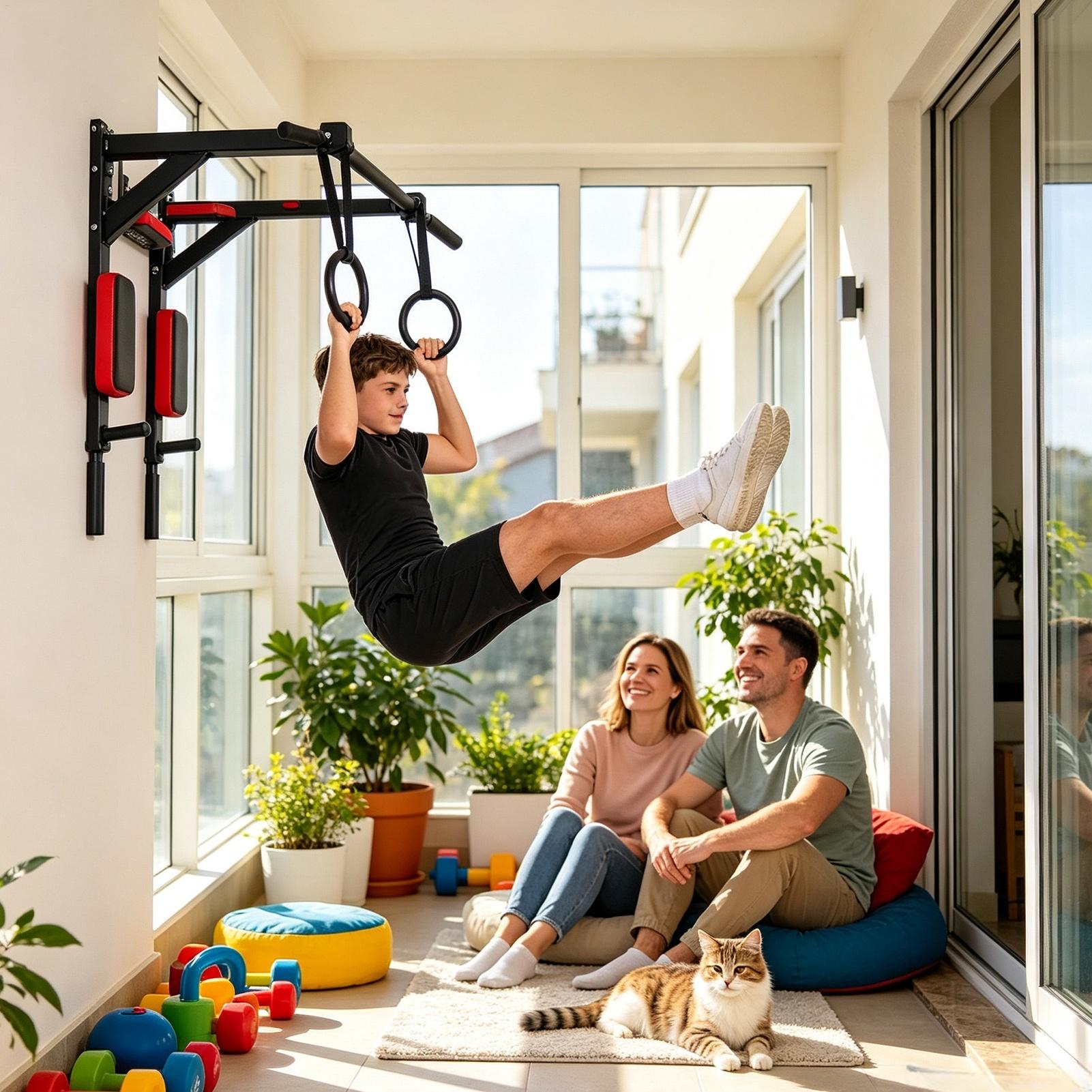 ราวดึงข้อแบบติดผนังอเนกประสงค์ - Home Gym Organization บทวิจารณ์และราคา