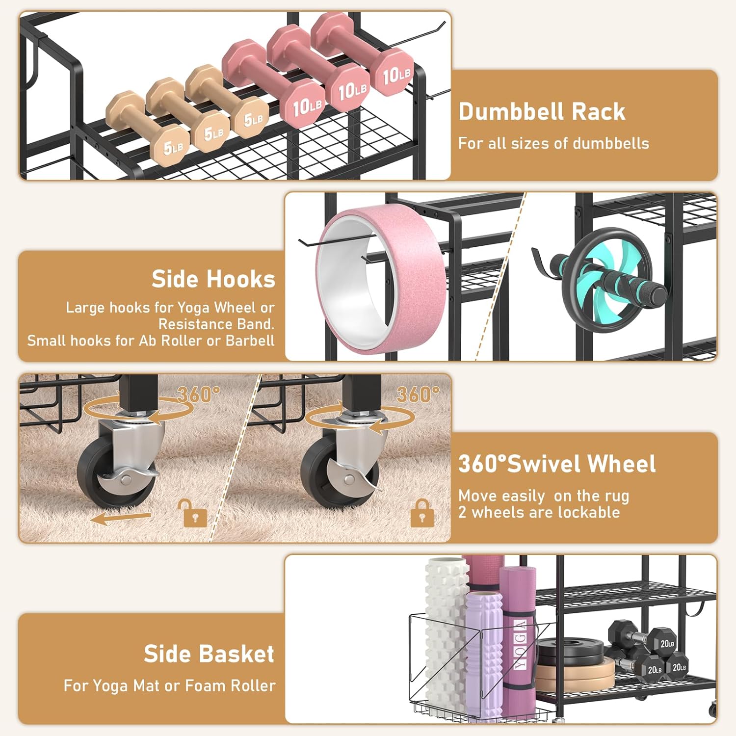 ที่เก็บอุปกรณ์ออกกำลังกายที่บ้ - Home Gym Gym Equipment บทวิจารณ์และราคา