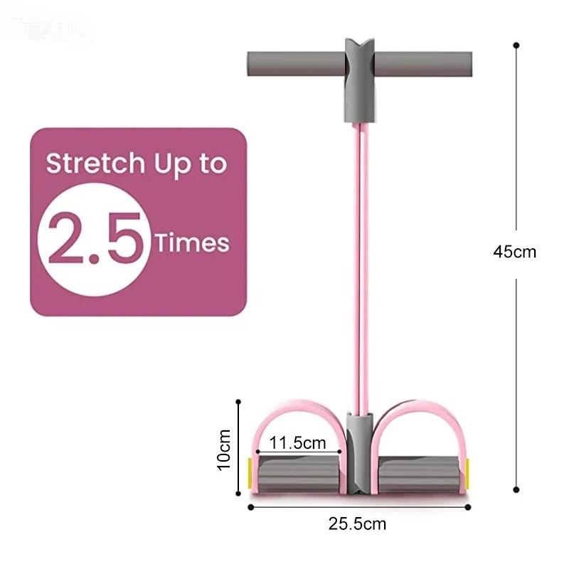 สายยางยืดออกกำลังกายแบบ 4 ท่อร - Home Gym Resistance Machine บทวิจารณ์และราคา