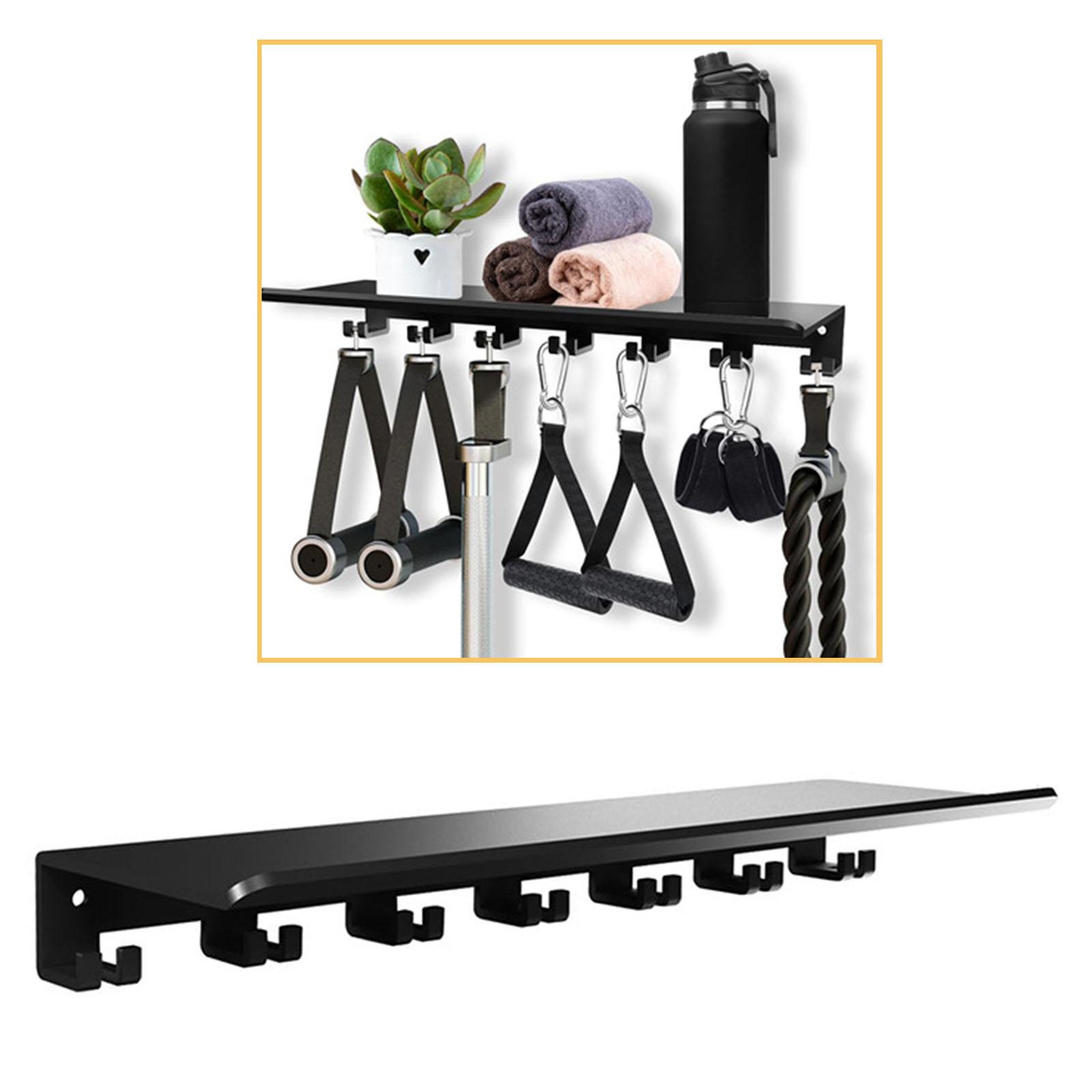 ชั้นวางของแบบลอยตัวพร้อมตะขอ ช - Home Gym Organization บทวิจารณ์และราคา