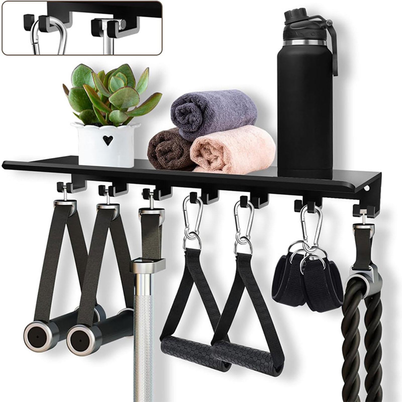 ชั้นวางของแบบลอยตัวพร้อมตะขอ ช - Home Gym Organization บทวิจารณ์และราคา