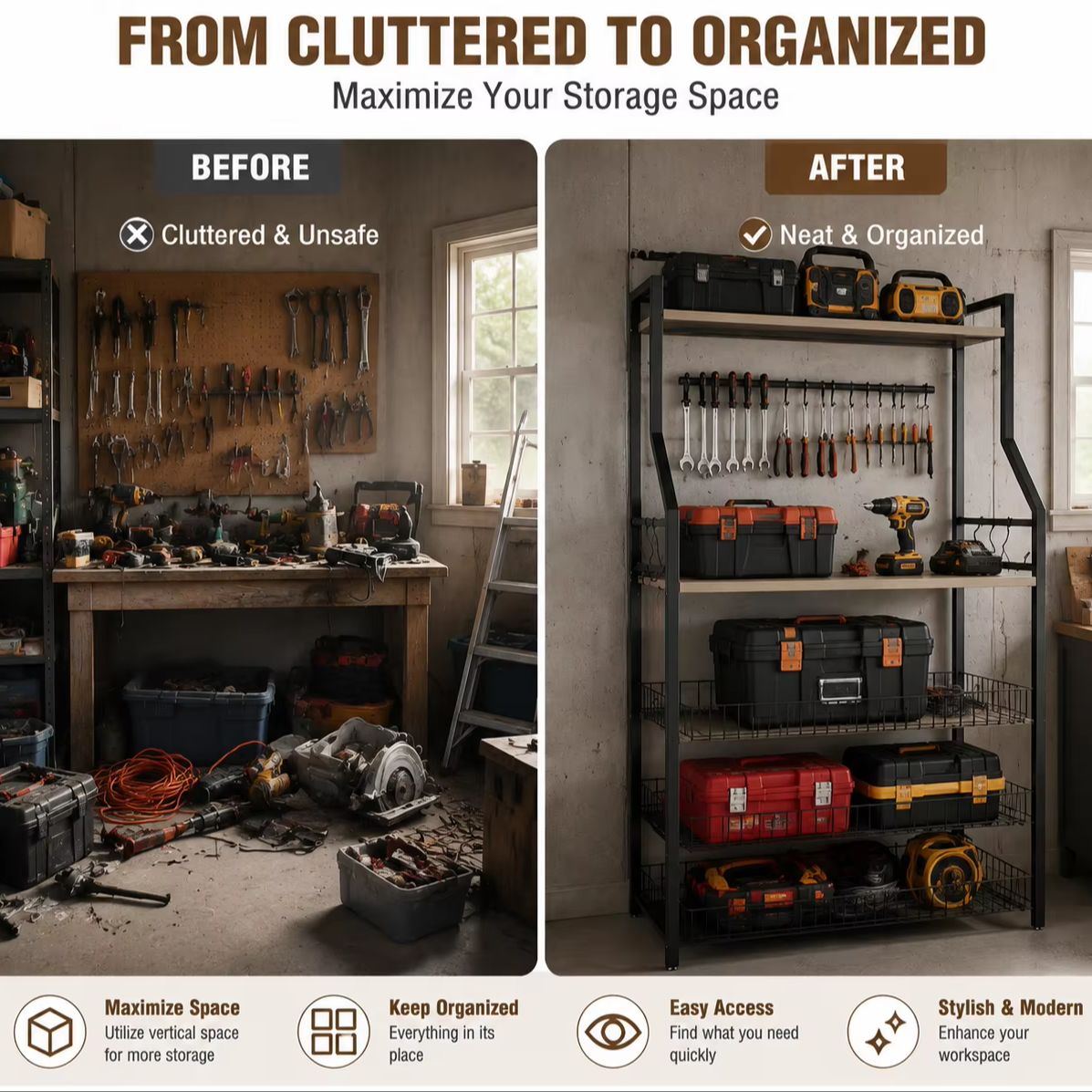 ชั้นวางของในครัวแบบ 5 ชั้น พร้ - Home Gym Organization บทวิจารณ์และราคา