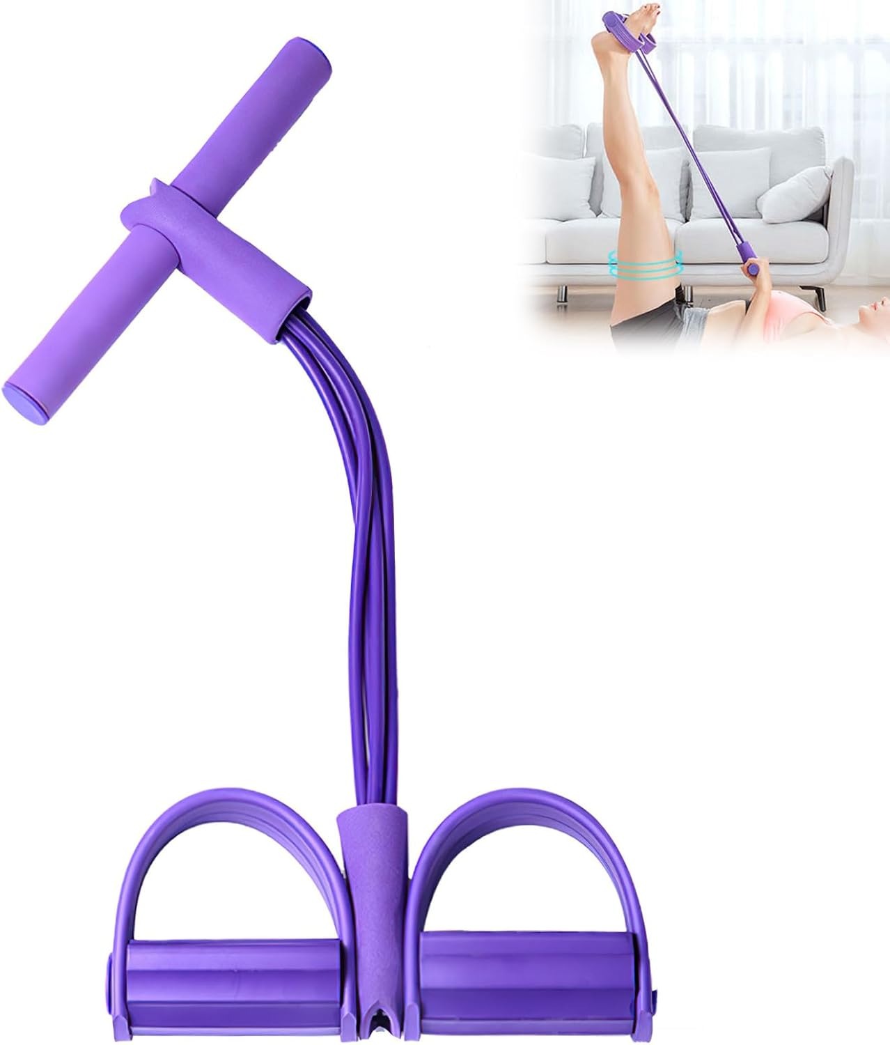 สายยางยืดออกกำลังกายแบบ 4 เส้น - Home Gym Resistance Machine บทวิจารณ์และราคา