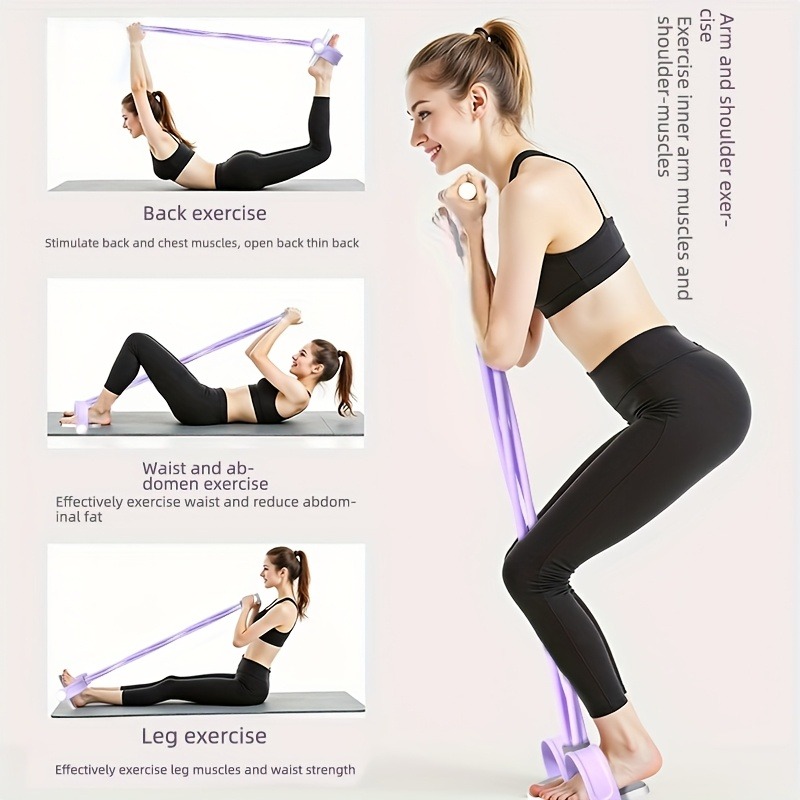 สายยางยืดออกกำลังกายแบบ 4 เส้น - Home Gym Resistance Machine บทวิจารณ์และราคา