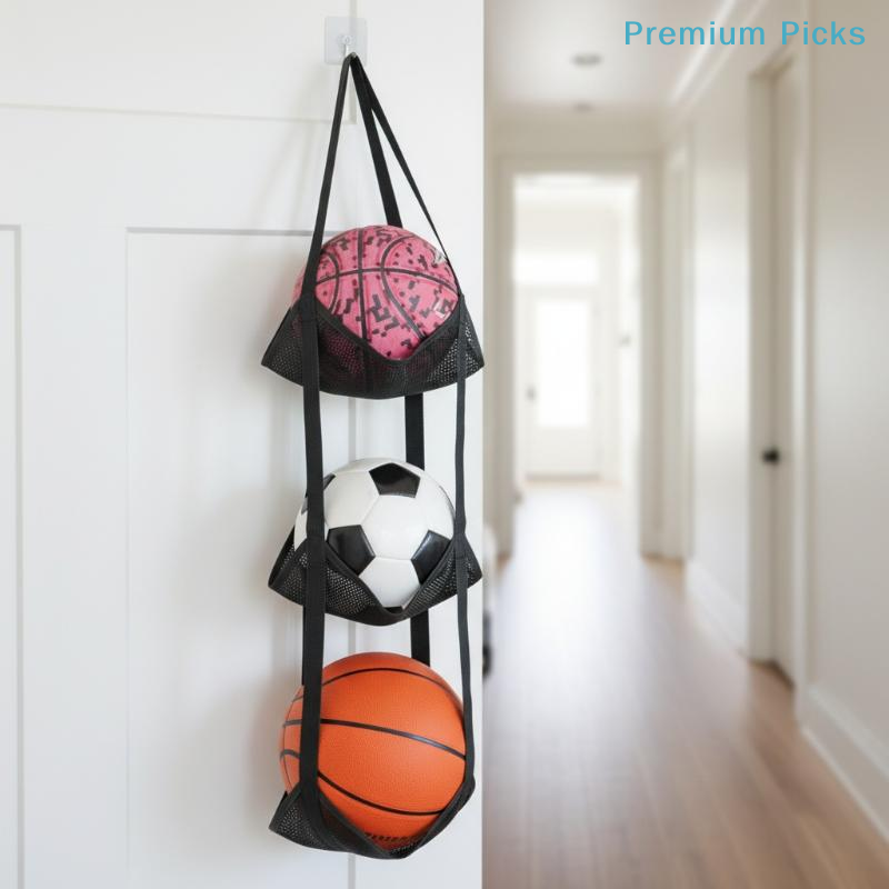 ที่เก็บลูกบาสเก็ตบอลแบบพกพา ติ - Home Gym Organization บทวิจารณ์และราคา