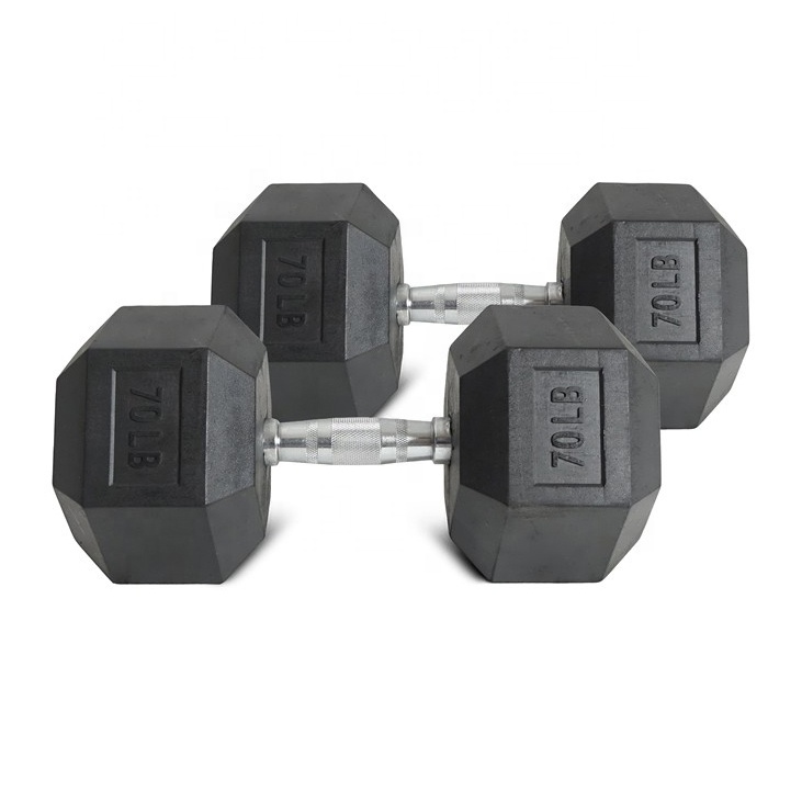 ชุดดัมเบลหกเหลี่ยมยาง 70 ปอนด์ - Hex Dumbbell Set บทวิจารณ์และราคา