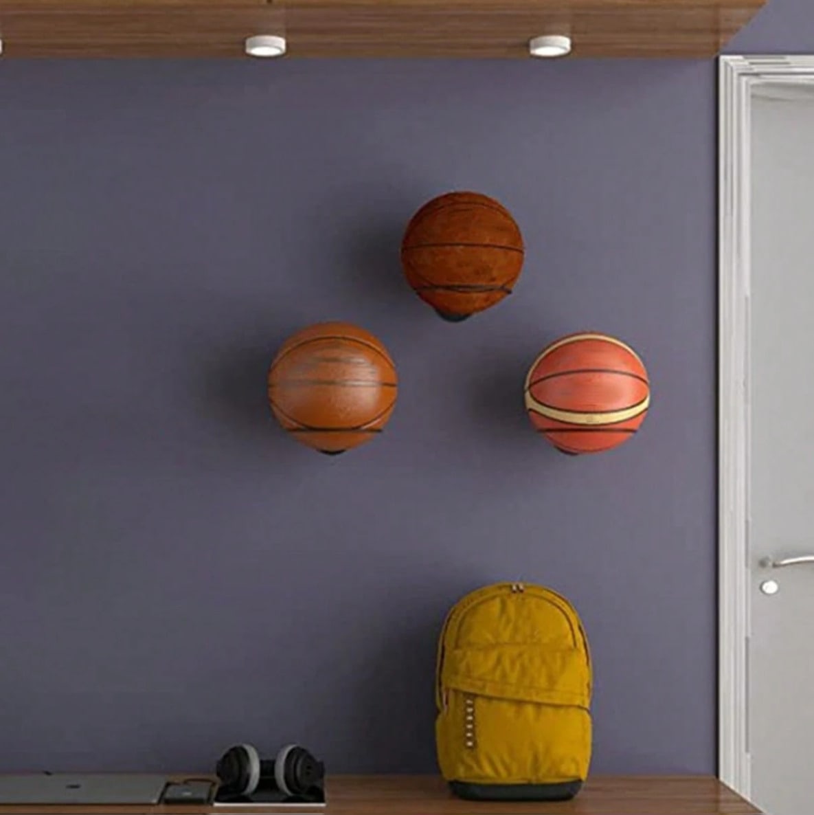 ขาตั้งโชว์ลูกบาสเก็ตบอลติดผนัง - Home Gym Organization บทวิจารณ์และราคา