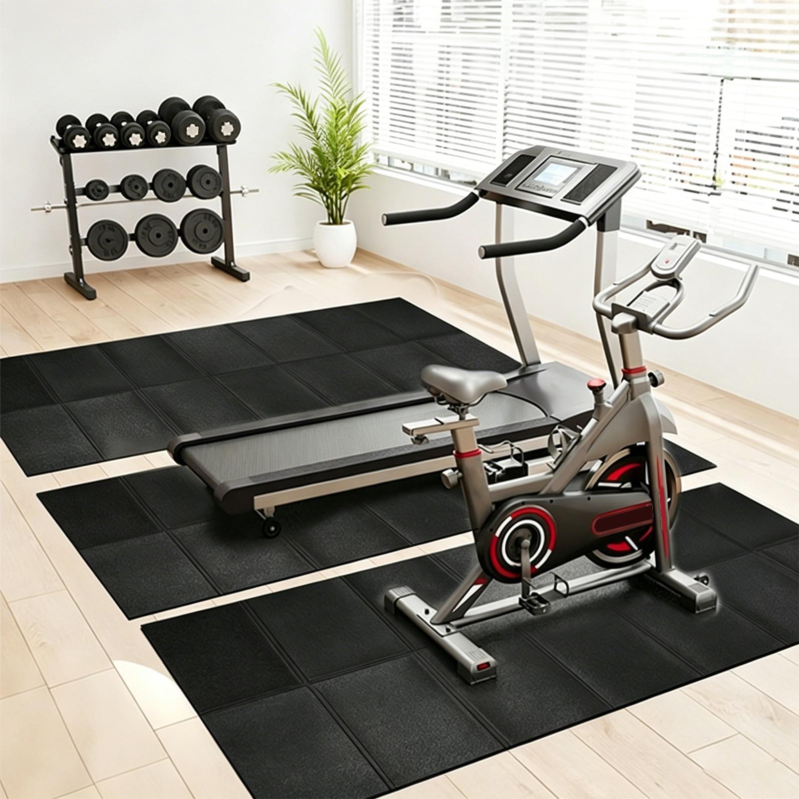 แผ่นรองลู่วิ่งไฟฟ้าแบบหนา กันน - Home Gym Gym Equipment บทวิจารณ์และราคา