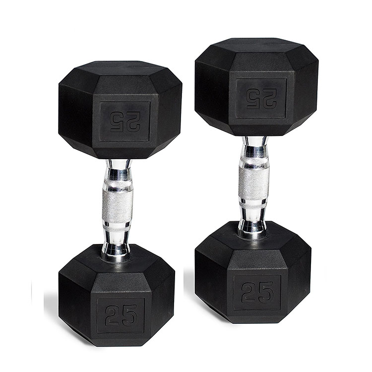 ชุดดัมเบลยางหกเหลี่ยม / ดัมเบล - Hex Dumbbell Set บทวิจารณ์และราคา