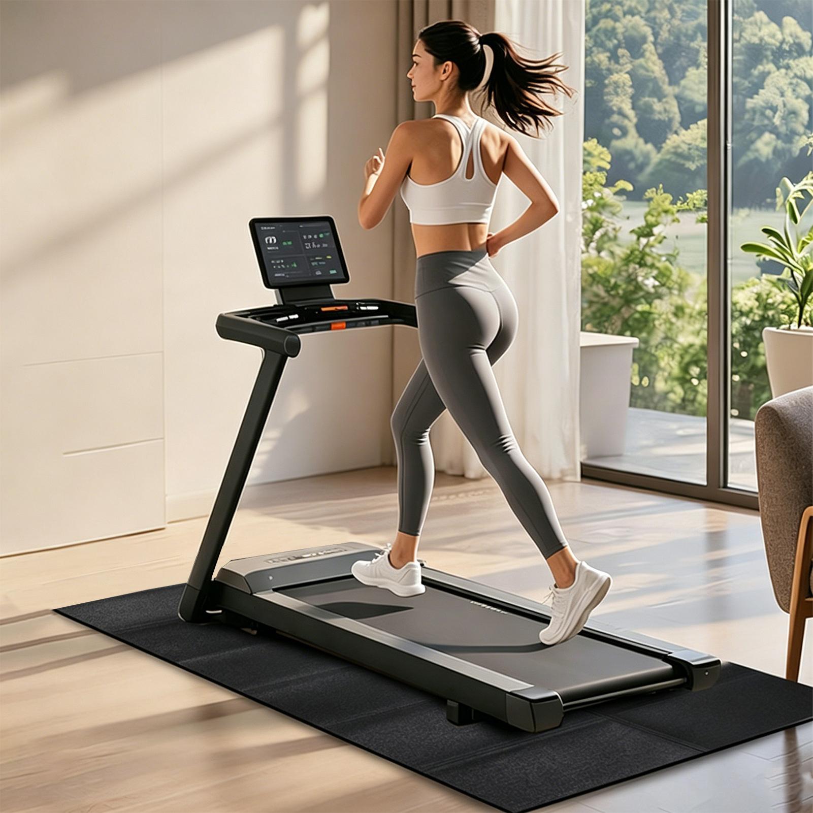 แผ่นรองพื้นลู่วิ่งไฟฟ้ากันลื่น - Home Gym Gym Equipment บทวิจารณ์และราคา