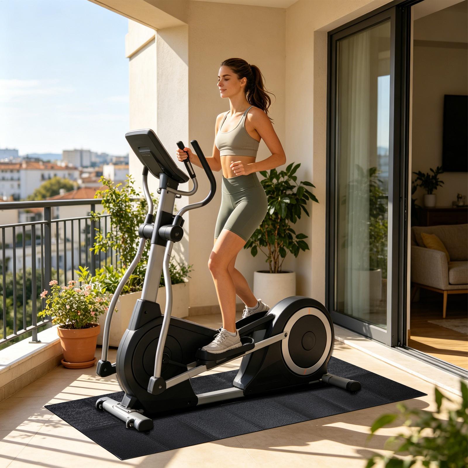 แผ่นรองพื้นลู่วิ่งไฟฟ้ากันลื่น - Home Gym Gym Equipment บทวิจารณ์และราคา