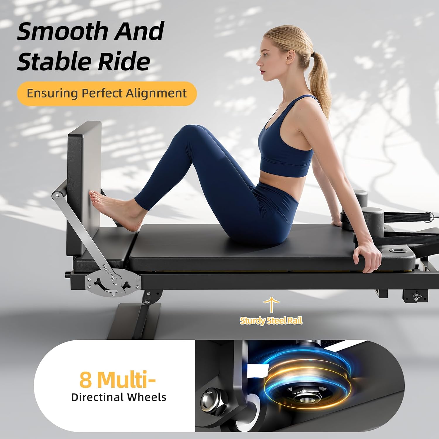 เครื่องพิลาทิส รีฟอร์มเมอร์แบบ - Home Gym Resistance Machine บทวิจารณ์และราคา
